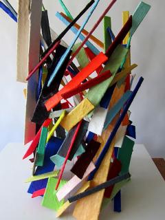 Moshe Y American Modern Abstract Expressionist Mixed Media Sculpture Moshe Y - 4703068