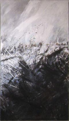 Moshe Y American Modern Abstract Expressionist Mixed Media Triptych Moshe Y - 4702784