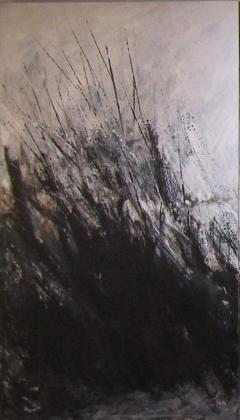 Moshe Y American Modern Abstract Expressionist Mixed Media Triptych Moshe Y - 4702785