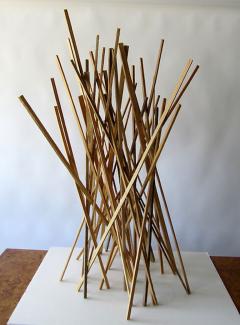Moshe Y American Modern Abstract Expressionist Wood Sculpture Moshe Y - 4703042