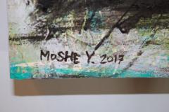 Moshe Y American Modern Abstract Mixed Media on Canvas Moshe Y - 4651179