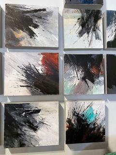 Moshe Y American Modern Abstract Mixed Media on Canvas Moshe Y - 4651193