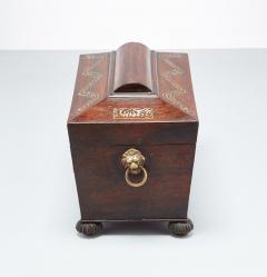 Mother of Pearl Inlaid William IV Tea Caddy - 4591837