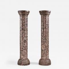 Mother of Pearl Tessellated Monumental Continental Fluted Columns 1970 - 2493023