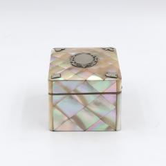 Mother of Pearl and Silver Whist Game Box English circa 1890 - 4153774