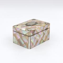 Mother of Pearl and Silver Whist Game Box English circa 1890 - 4153775