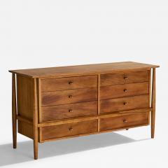 Mount Airy Dresser with Walnut and Brass USA 1950s - 4786657