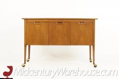 Mount Airy Janus Collection Mid Century Walnut Bar Cart - 2577310