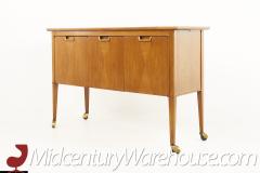 Mount Airy Janus Collection Mid Century Walnut Bar Cart - 2577311