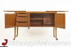 Mount Airy Janus Collection Mid Century Walnut Bar Cart - 2577312