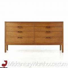 Mount Airy Janus Mid Century Walnut 8 Drawer Dresser - 3688279