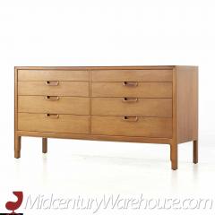 Mount Airy Janus Mid Century Walnut 8 Drawer Dresser - 3688280