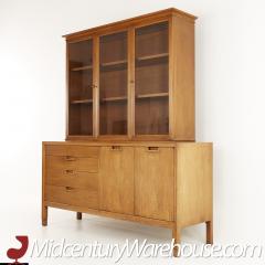 Mount Airy Janus Mid Century Walnut Credenza Buffet and China Cabinet - 2355466