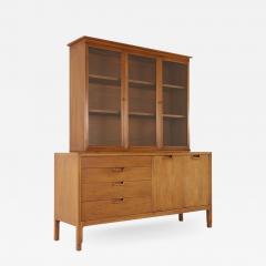 Mount Airy Janus Mid Century Walnut Credenza Buffet and China Cabinet - 2361014