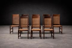 Moveis Fatima Set of 12 Brazilian Modern Dining Chairs in Rosewood Caning by Fatima - 4480754