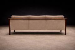 Moveis Fatima Sofa in Brazilian Rosewood and Warm Taupe Mohair F tima 1960s - 4557750