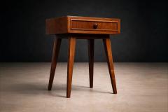 Moveis Teperman Brazilian Modern Pair of Imbuia wood Nightstands by Teperman Brazil - 4524900