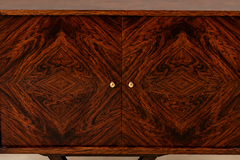 Moveis Teperman Rosewood Credenza with Geometric Veneer Work by M veis Teperman - 4763763