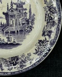 Mulberry Transferware Plate 5 13 W B Brownfield Madras Pattern - 3897744