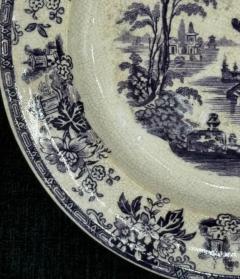 Mulberry Transferware Plate 5 13 W B Brownfield Madras Pattern - 3897758