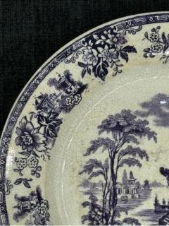 Mulberry Transferware Plate 5 13 W B Brownfield Madras Pattern - 3897782