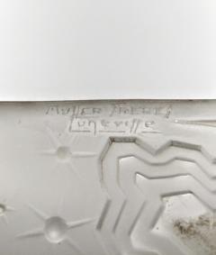 Muller Fr res French Art Deco Chandelier signed by Muller Ferers - 3941662