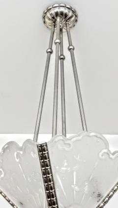 Muller Fr res French Art Deco Chandelier signed by Muller Ferers - 3941665