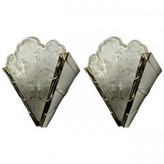 Muller Fr res French Art Deco Chandelier signed by Muller Ferers - 3941666