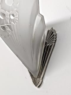 Muller Fr res French Art Deco Geometric Wall Sconce Signed by Muller Fr res - 3942096