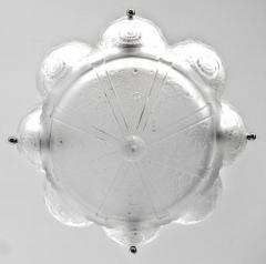 Muller Fr res French Art Deco Pendant Chandelier Signed by Muller Freres - 3940661