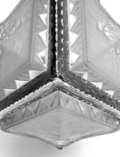 Muller Fr res French Art Deco Pendant Chandelier by Muller Freres - 3941864