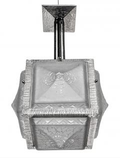 Muller Fr res French Art Deco Pendant or Flush Mount Signed by Muller Ferers - 3940570