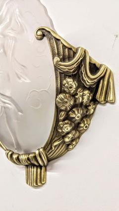 Muller Fr res French Art Deco Wall Sconce by Muller Fr res - 3942037