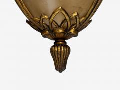 Muller Fr res Muller Fr res French Art Deco Bronze Glass Chandelier France 1920s - 4249020
