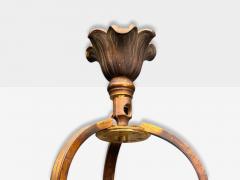 Muller Fr res Muller Fr res French Art Deco Bronze Glass Chandelier France 1920s - 4249021