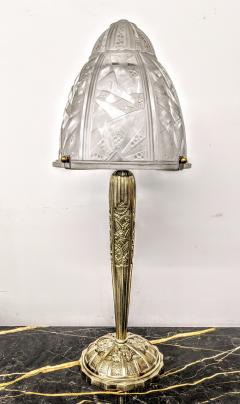 Muller Fr res Pair of French Art Deco Table Lamps by Muller Ferers - 3941213