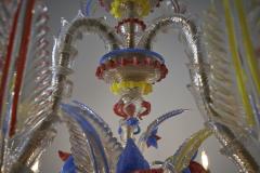Multi Color Murano Glass Floral Chandelier 1960s - 4500448