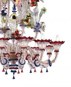 Multi Colored Venetian Chandelier Made in Murano Italy - 2054954