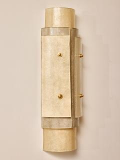Multi Layers Murano Glass Wall Sconces in Beige Tones - 4693796