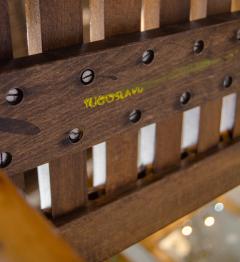 Multi toned Wooden Slat Bench - 2964117