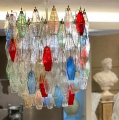 Multicolor Poliedri Murano Glass Chandelier in the Manner of Gio Ponti - 3089857