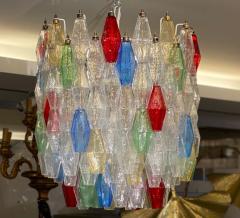 Multicolor Poliedri Murano Glass Chandelier in the Manner of Gio Ponti - 3089858