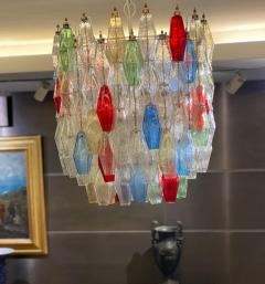 Multicolor Poliedri Murano Glass Chandelier in the Manner of Gio Ponti - 3089861