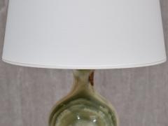 Multicolored Solid Onyx Table Lamp with Ivory Shade Italy 1970s - 3939144