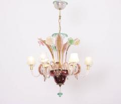 Multicolored Venetian Murano Glass Chandelier - 550235