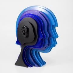 Multidimensionals Head Sculpture by Rudolf Kohn USA 2018 - 1798290