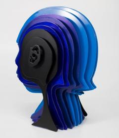 Multidimensionals Head Sculpture by Rudolf Kohn USA 2018 - 1798293