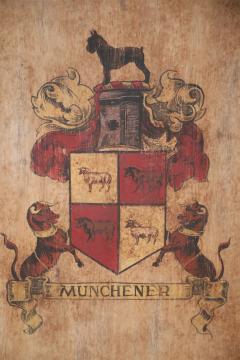 Munchener Painted Coat of Arms with Giant Schnauzer - 4669355