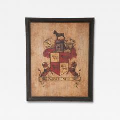 Munchener Painted Coat of Arms with Giant Schnauzer - 4709393