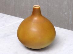 Munk Keramik Munk Keramik Ochre Hares Fur Glazed Ceramic Vase Enk ping Sweden 1950s - 4747767